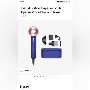 Dyson supersonic hair dryer